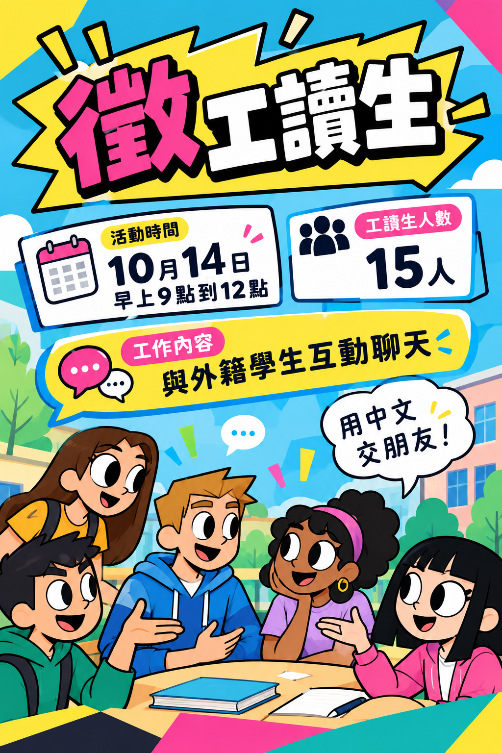 徵工讀生海報 徵工讀生海報